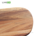 Tagliere in legno di acacia di forma irregolare